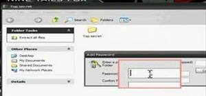 Make a password protected folder on Windows Vista