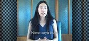 Say "my name is Laura" in Indonesian