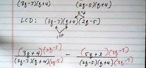 Subtract rational expressions