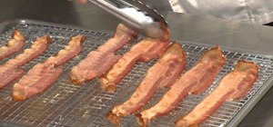 Prepare bacon in the oven and on the grill