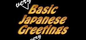 Say basic Japanese greetings
