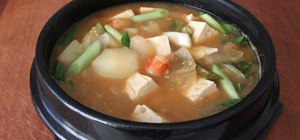 Cook Korean tofu stew (Doen Jang Chigae)