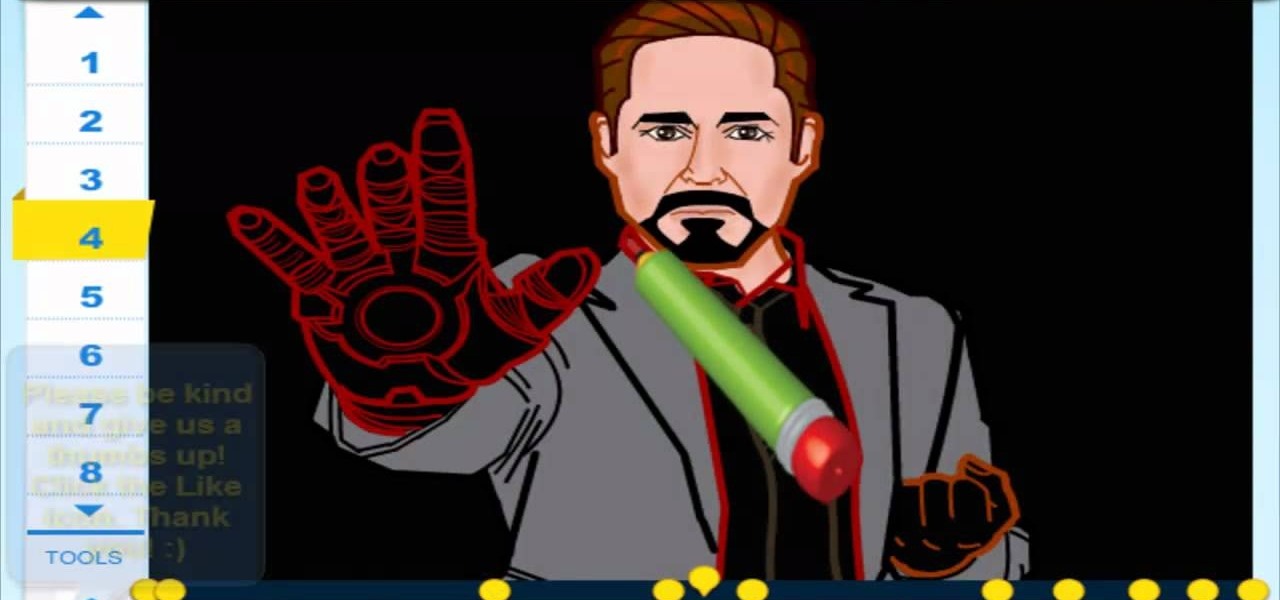 Draw Robert Downey Jr. Of Iron Man3