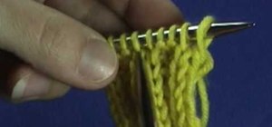 Tell the difference between a knit & purl stitch