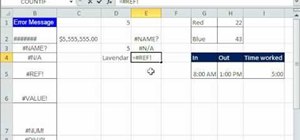 Fix the nine most common types of Excel errors