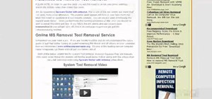 Remove the MS Removal Tool malware from your PC