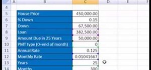 Use Microsoft Excel's Goal Seek tool to modify inputs