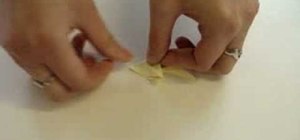 Origami a squirrel with sticky notes