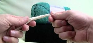 Set up your extreme crochet project and execute a basic chain stitch