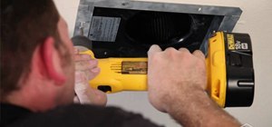 Install a Delta Electronics Breez Humidity Sensor Exhaust Fan in a bathroom
