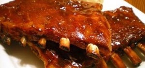 Make oven barbecued spare ribs