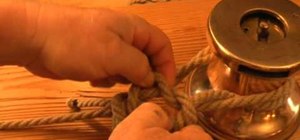Tie a version of the pegged bowline knot