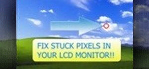 Fix stuck pixels on an LCD screen, TV or display