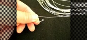 Make an ear wire earring hook