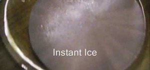 Make simple and fun "hot ice" at home with vinegar