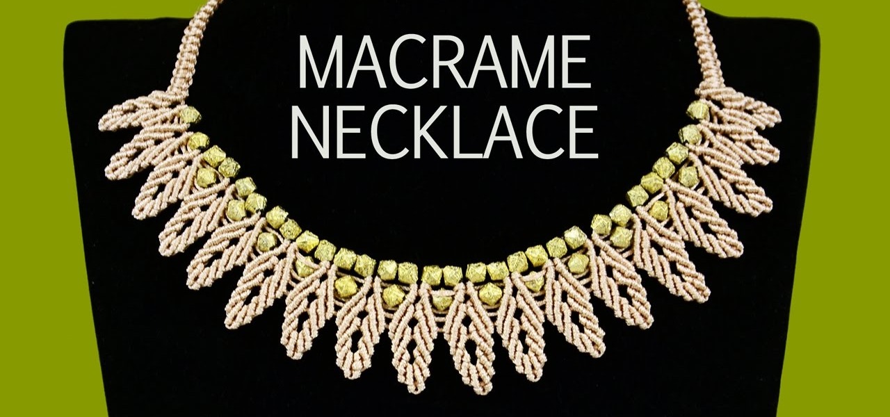 Macrame Petal Chain Necklace