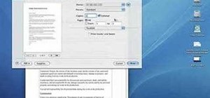 Set custom print settings in Mac OS X