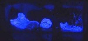 Make blue phosphorescent glow-in-the-dark powder