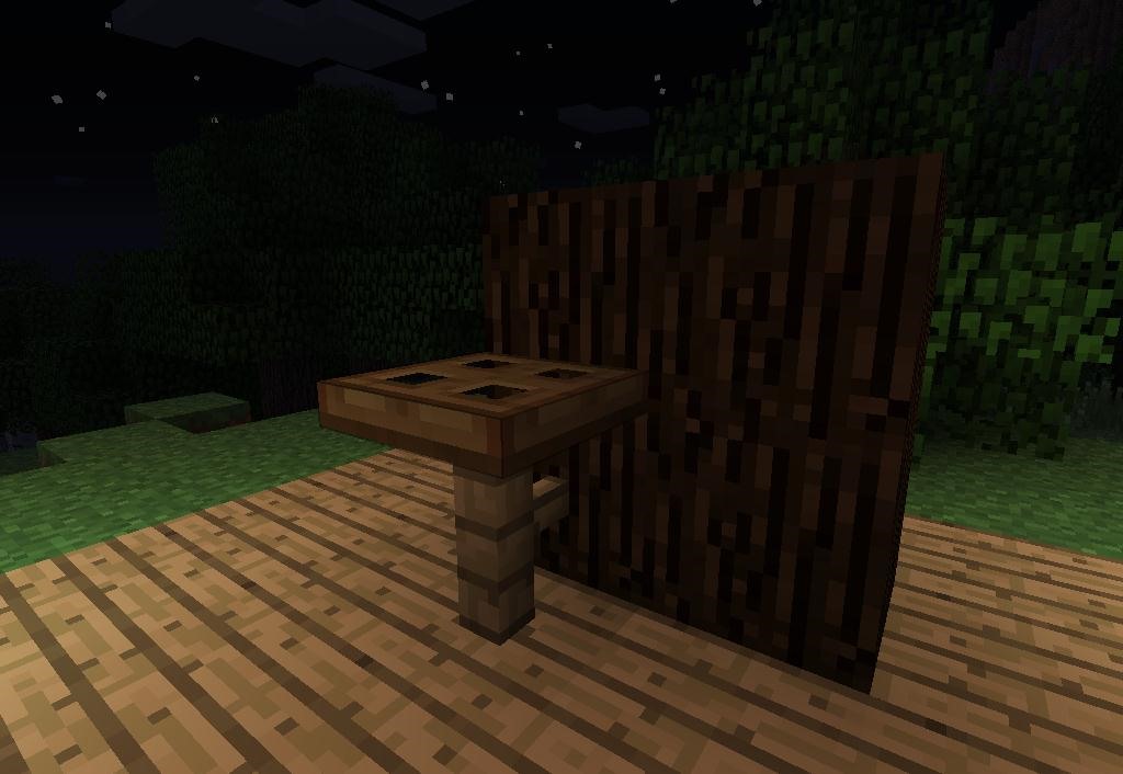 How To Make Furniture In Minecraft, How To Build A Front Desk In Minecraft