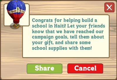 FarmVille Haiti Promotion