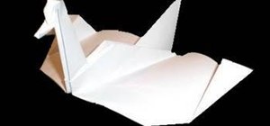 Make an elegant origami gliding swan