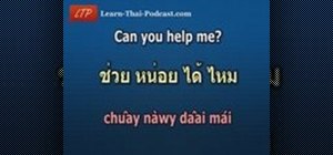 Pronounce basic words and phrases in Thai