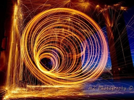 How to Create a Light Painting Vortex Using a DIY Reusable Steel Wool Cage