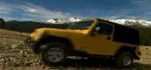 Go off road on hills with a Jeep 4x4