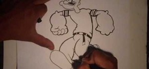 Draw a street smart gangsta Popeye