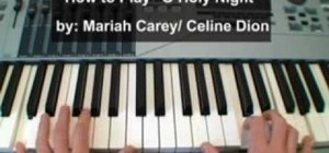 Play "O Holy Night" by Mariah Carey on piano