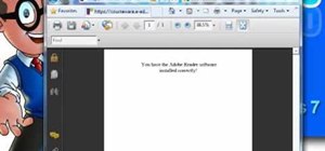 Download, install & test Adobe Acrobat Reader