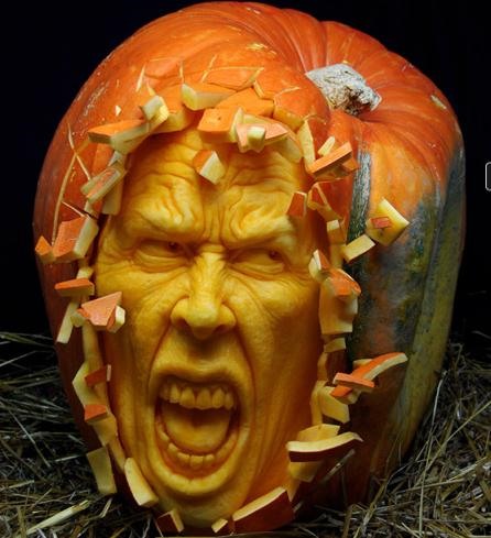 Insanely Talented and Neurotic Pumpkin Carver Is Allergic to Pumpkins