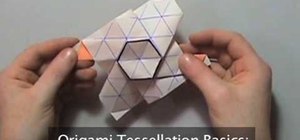 Origami a tessellation hexagon twist