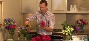 Arrange flowers at a dinner party