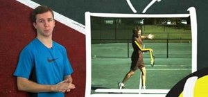 Practice forehand hitting-arm positions in tennis