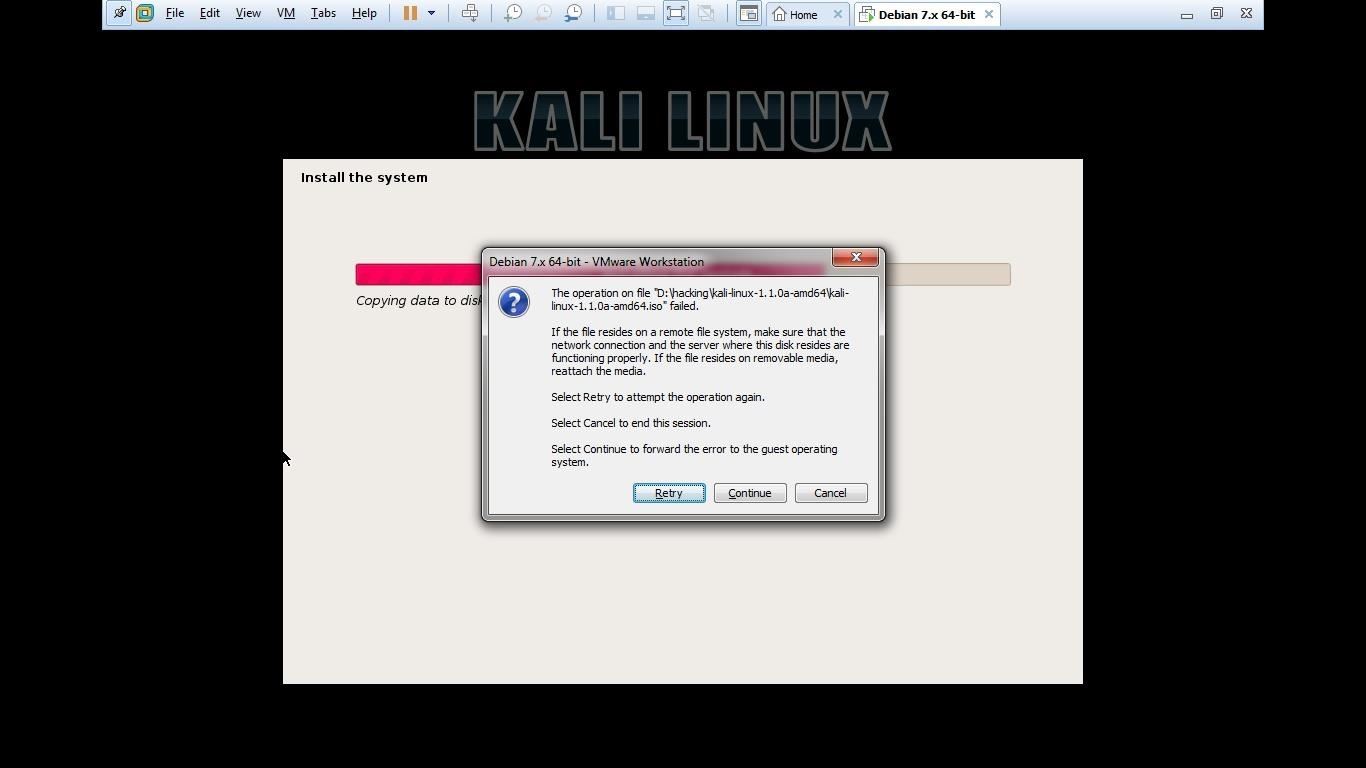 Help with Linux Kali Installation