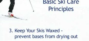 Practice basic cross-country ski care