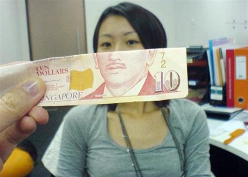 Money + Face = Art