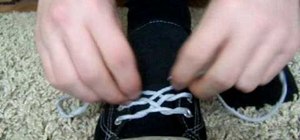 Tie your shoes with the "zipper" shoelace style