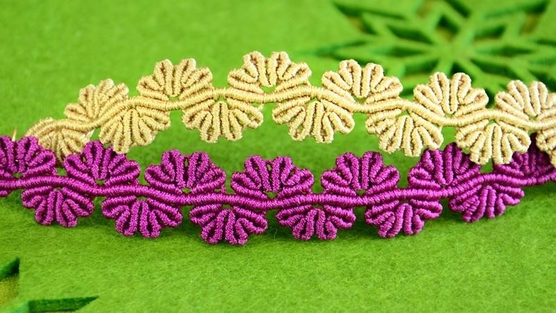 Wavy Flower Lace Bracelet Tutorial