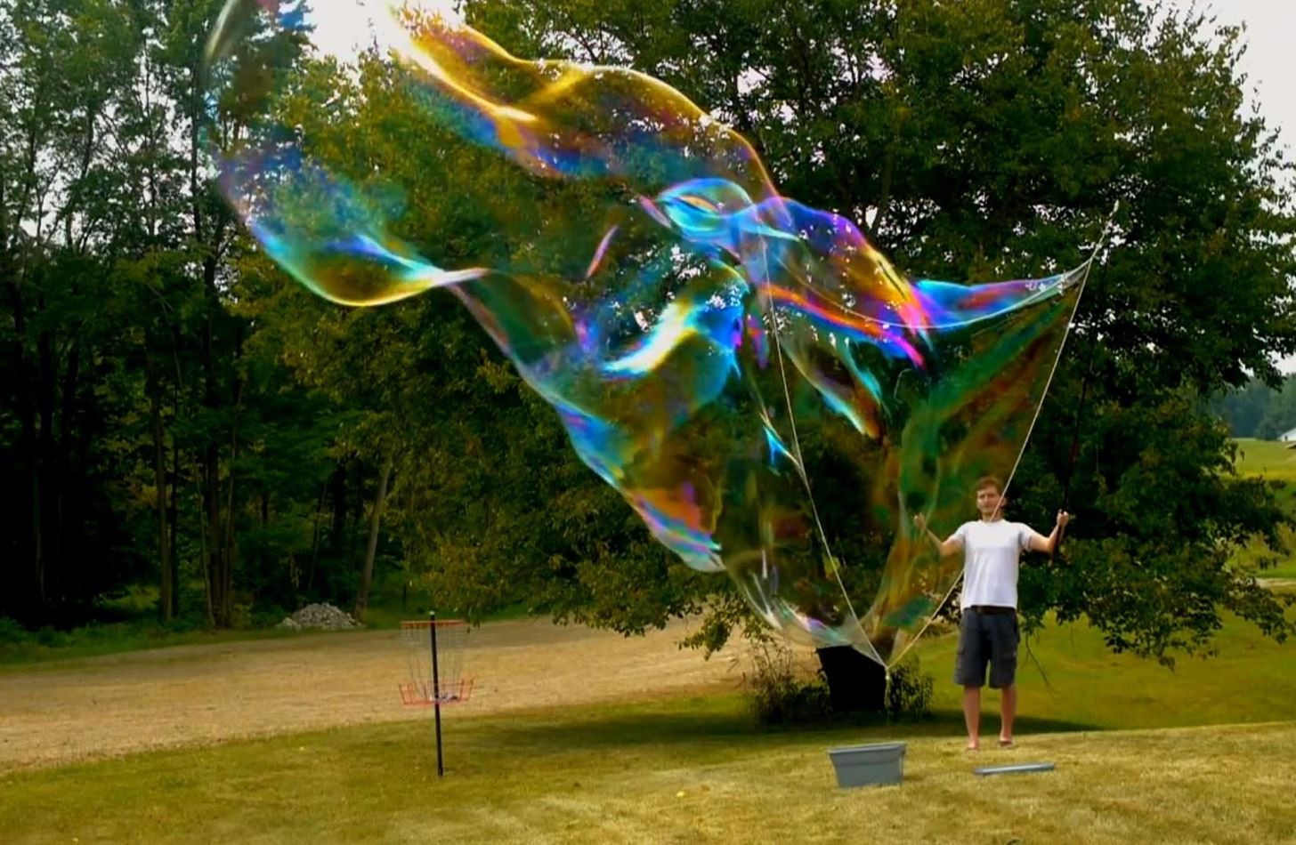 How to Make HUGE Soap Bubbles