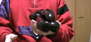 Create a giant balloon spider for Halloween with balloon twisting