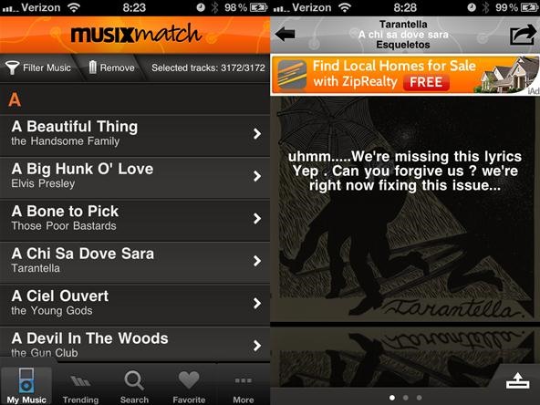 Sing Along to Your Favorite Songs with the musiXmatch Mobile Lyrics App