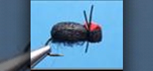 Tie a foam beetle when fly fishing