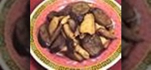 Make Chinese chicken stir fry with eggplant