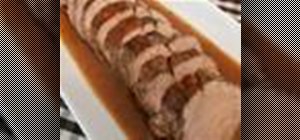 Prepare a roast pork tenderloin with a dijon sauce
