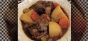 Cook a delicious oxtail stew with vegetables