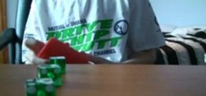 Stack dice when rolling them in a cup for Yahtzee and other dice games