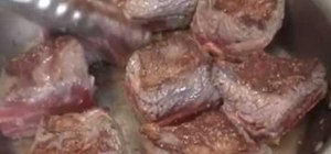 Make beef short ribs braised w/wild mushrooms & tomato