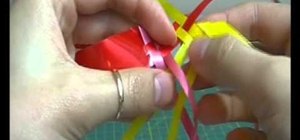 Craft Chinese soda can lanterns with ribbon birds for Chinese New Year